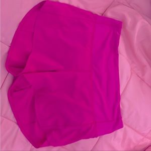 sonic pink lulu lemon shorts size 8 4 inch inseam
